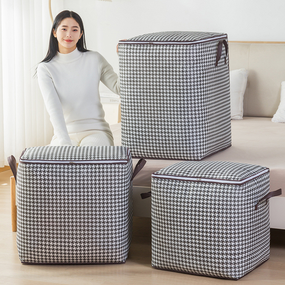 Caixa De Armazenamento De Grande Capacidade Para Colchas E Roupas Domésticas 100L/140L