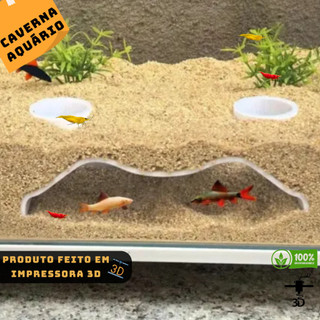 Esconderijo De Peixes e Camarão Para Aquários de Canto Protetor De Criação Toca Decoração Caverna Botia Cardinal Dojo