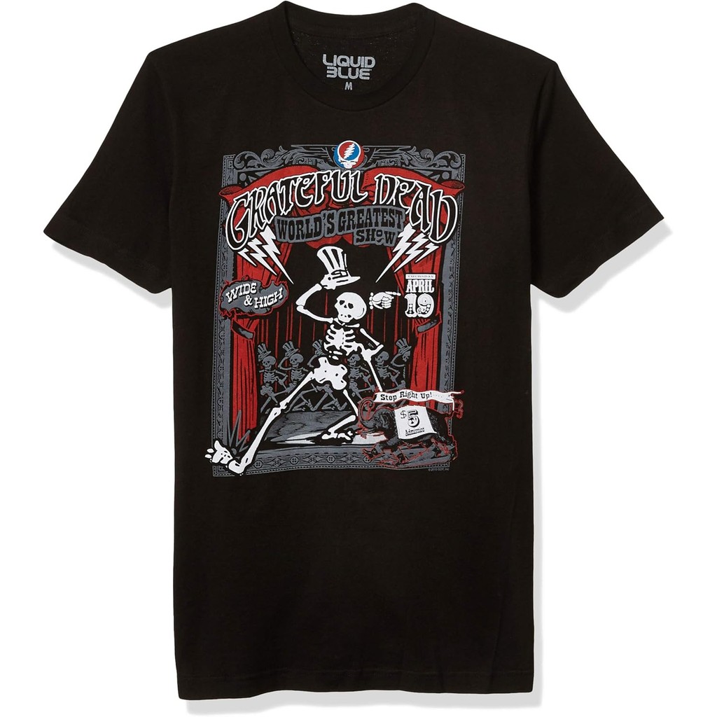 Camiseta masculina Show Time Caveira de Manga Curta Skull Blusa Unissex Moda T-shirt