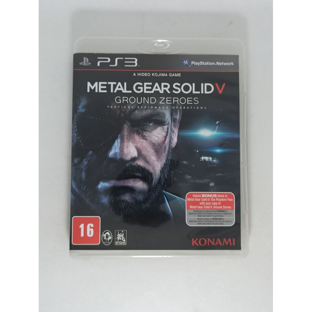Jogo Metal Gear Solid V: Ground Zeroes - Ps3 (usado)