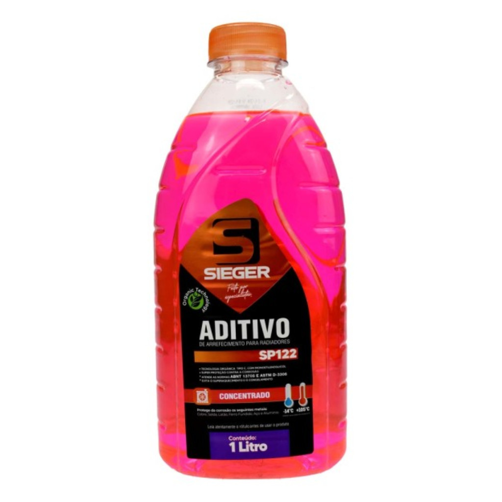 Aditivo para Radiador Concentrado Sieger 1 litro frasco Veículo automotivo em Oferta na Shopee