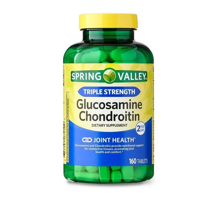 GLUCOSAMINA 1500 E CONDROITINA 1200 (160 TABS) - SPRING VALLEY