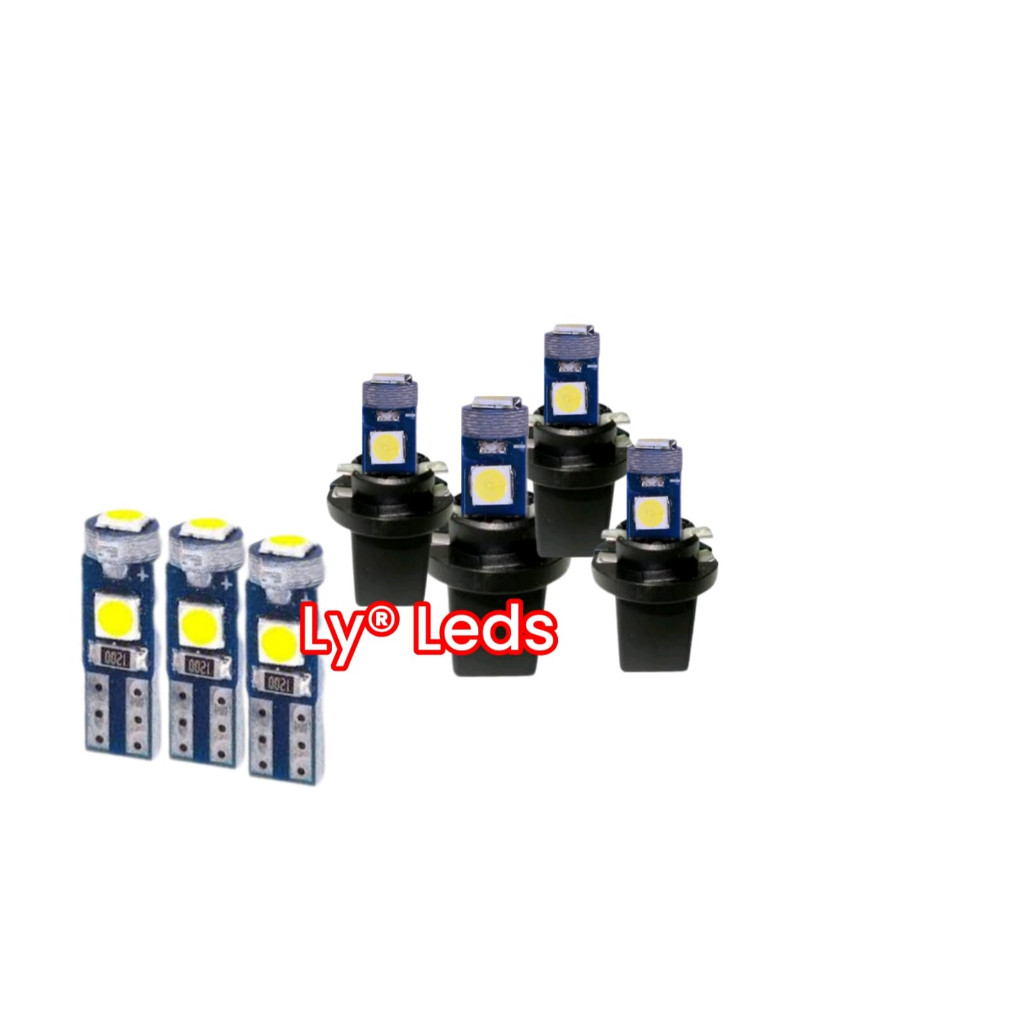 kit lampadas leds painel corsa classic wind Super branco t5 b8