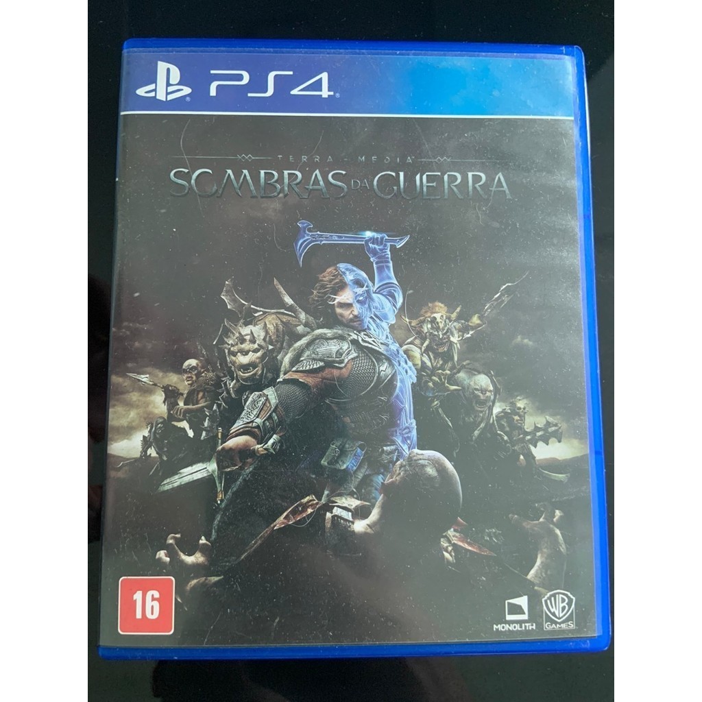 Jogo Sombras Da Guerra Terra Media Português Ps4 Dvd Físico (Semi-Novo)