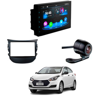 Central Multimídia CarPlay Mp5 2 Din Faaftech 7 Polegadas + Câmera Ré Borboleta + Moldura 2din HB20 em Oferta na Shopee