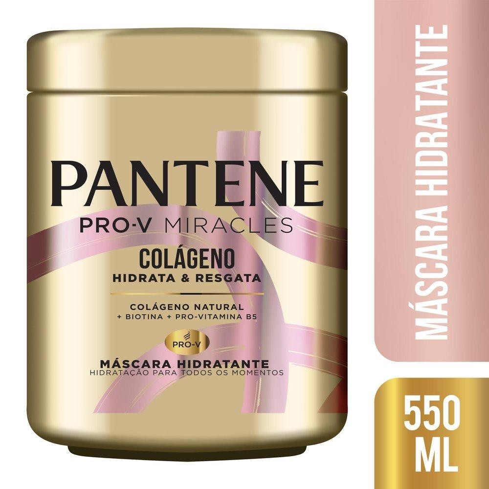 Máscara Hidratante Pantene Colágeno Hidrata e Resgata 550ml em Oferta na Shopee