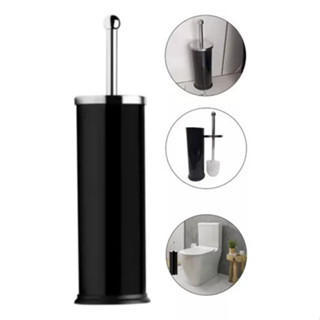 Escova Sanitária Banheiro Vaso Moderna Limpeza Suporte Preta em Oferta na Shopee