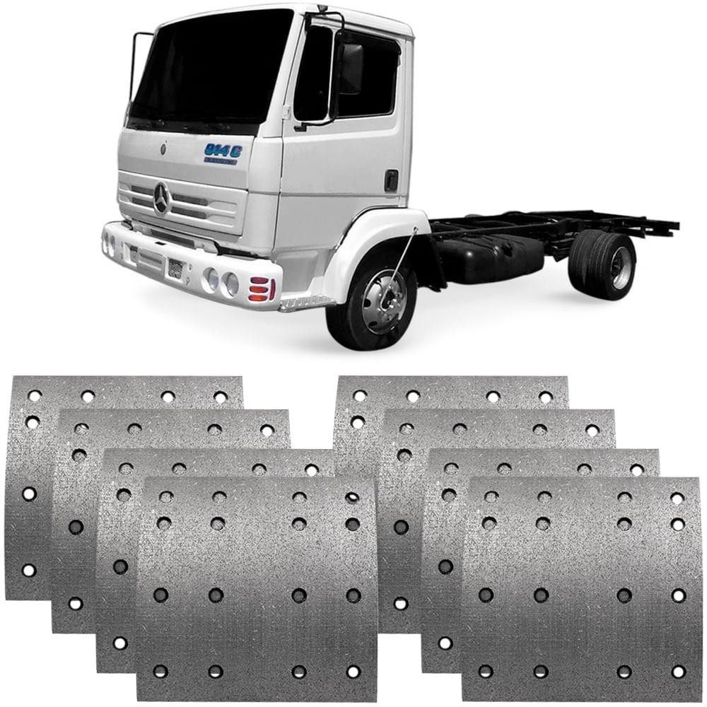 Lona Freio Mercedes Benz L709 914 710 OM364 Traseira em Oferta na Shopee