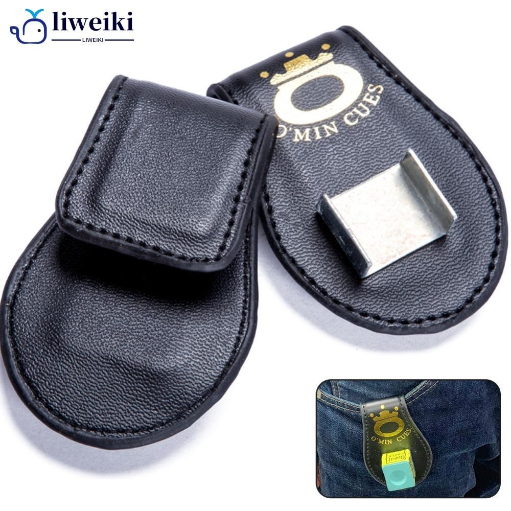 LIWEIKI Porta Giz Magnético De Bilhar Cinto De Couro Clip Pool Cue Snooker Acessórios B7S5