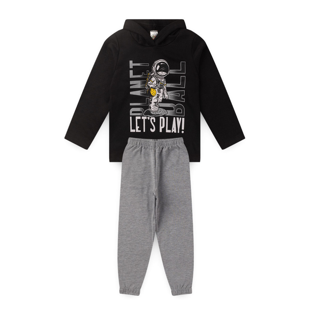 Conjuntos masculino de capuz e calça jogger infantil sortidos de inverno 1 ao 8 anos