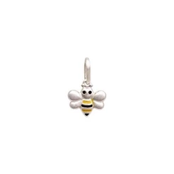 Pingente abelha prata 925 8mm x 10mm