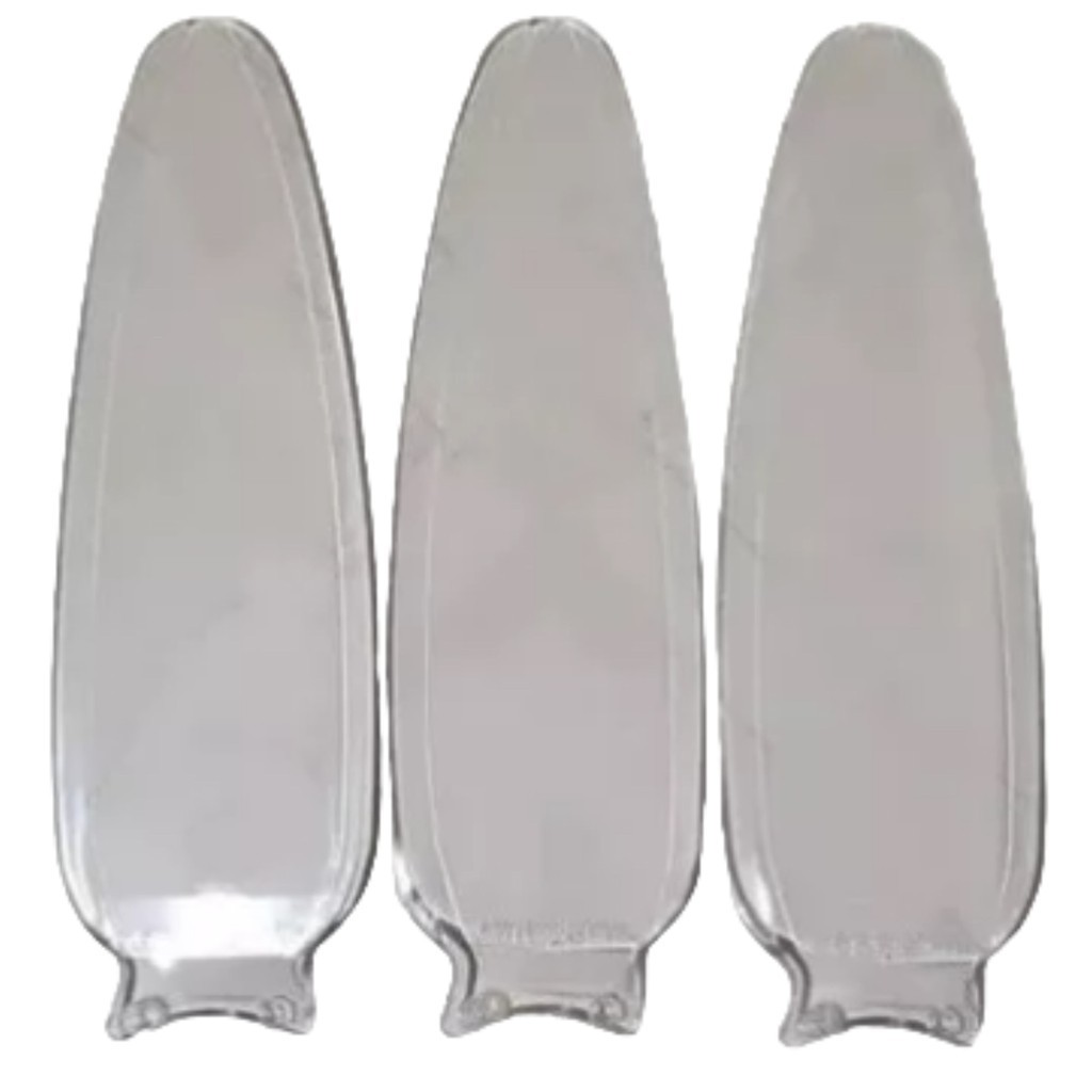 Hélice Compatível para Ventilador de Teto Ventisol Wind Mx-130 - Cristal C/ 3 Unidades