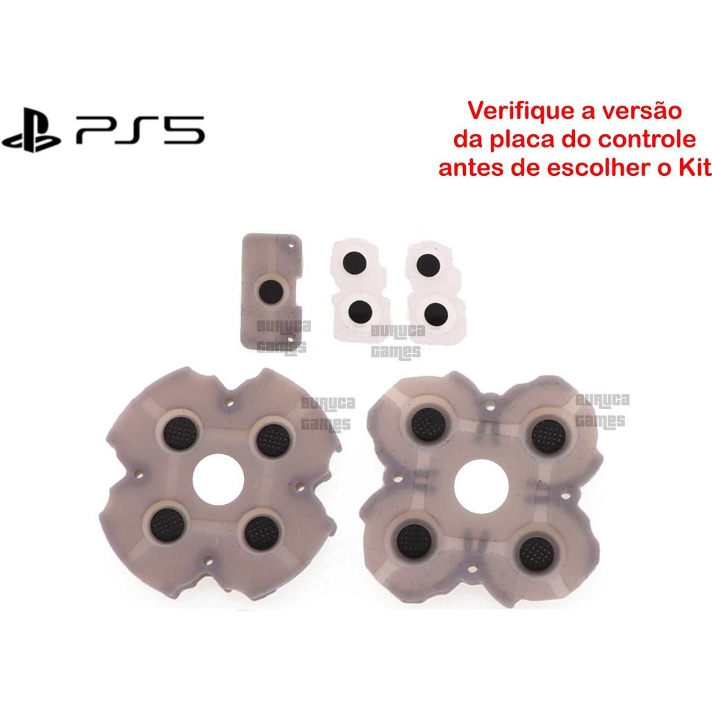 Kit de Borrachas Condutivas para reparo do controle DualSense de PS5