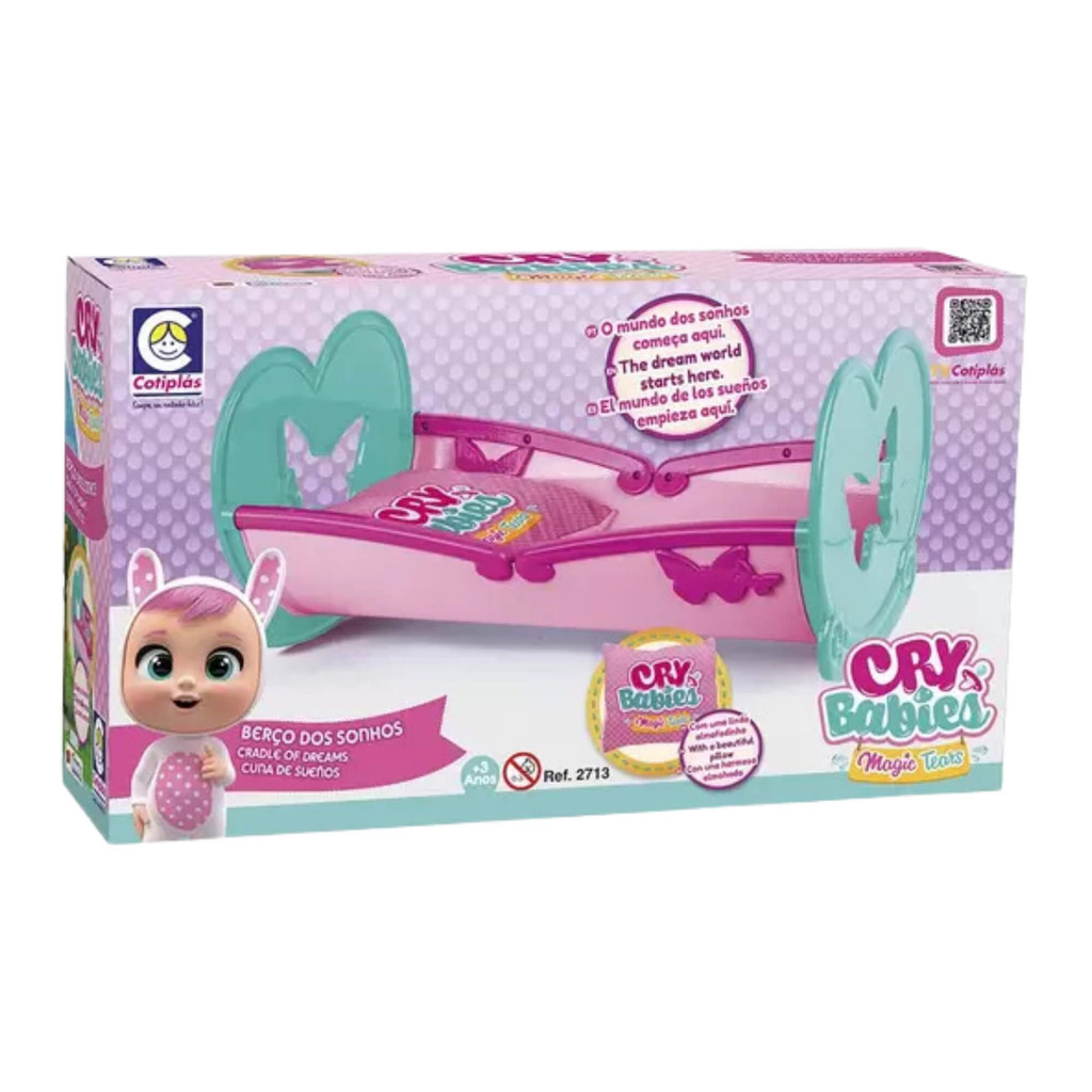 Acessório Berço dos Sonhos para Bonecas Cry Babies Cotiplas - 2713