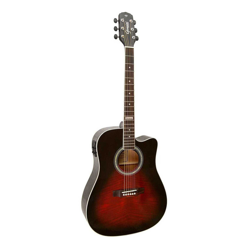 Violão Giannini Gf-1d Ceq Brb Eletroacústico Folk Brown Red em Oferta na Shopee