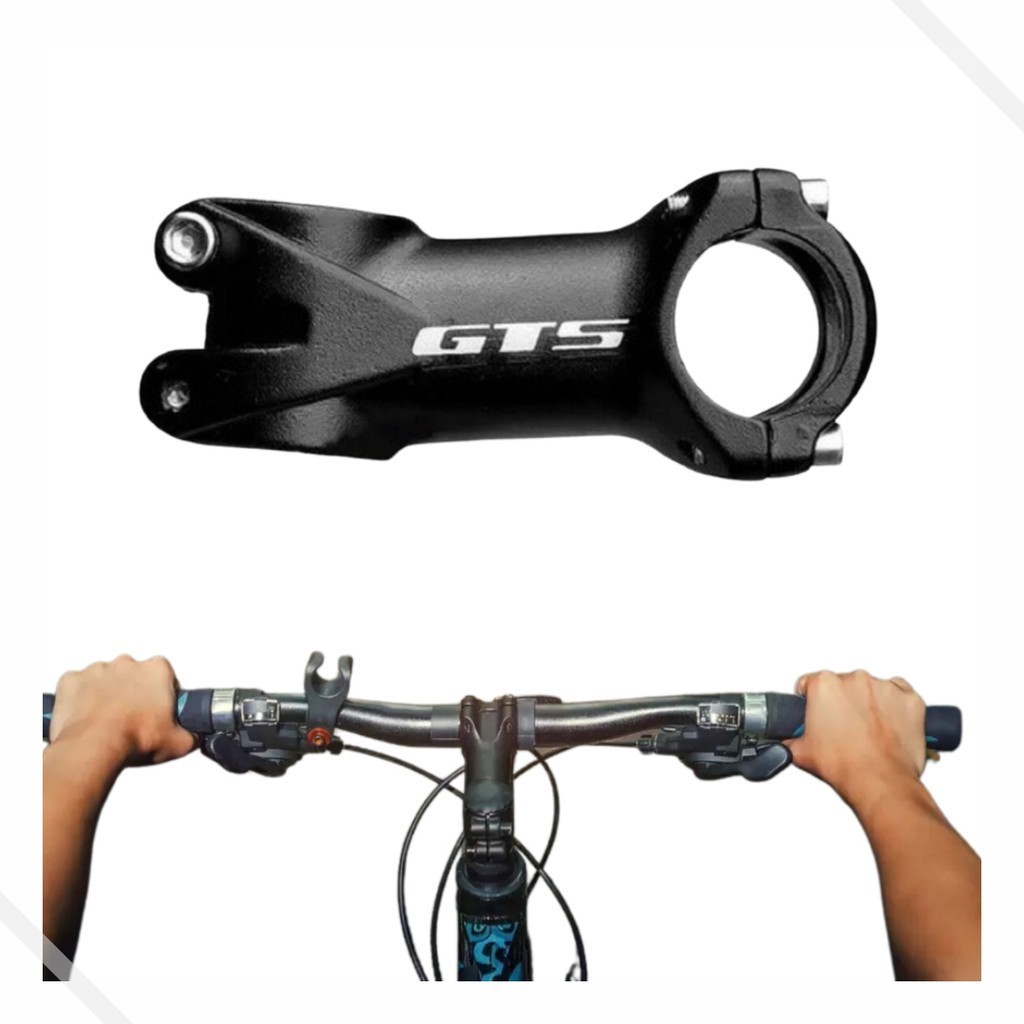 Suporte Mesa de Guidão MTB em Alumínio Aheadset 31.8x60mm 10° Preto GTS