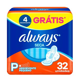 Absorvente Always Super Proteção Cobertura Seca - 32 Unidades em Oferta na Shopee