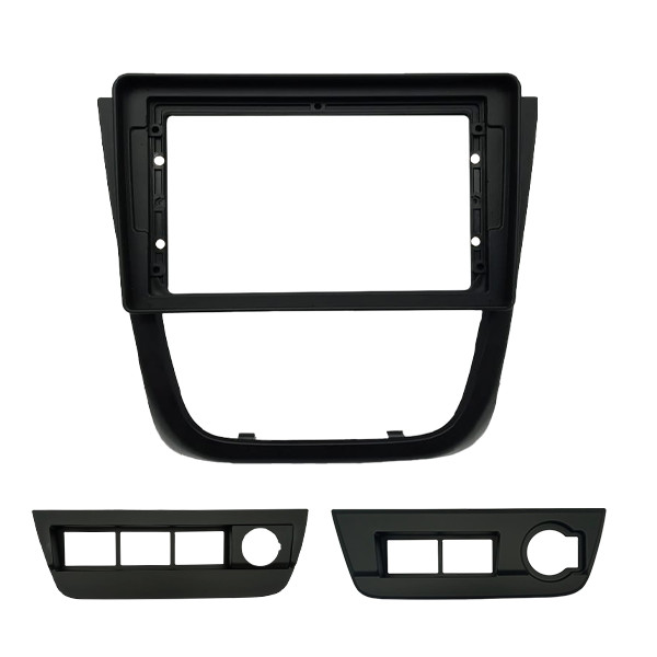 Moldura 9 Pol. Gol Rally e Saveiro Cross G5 com suporte 2 e 4 botões - Preto - Fiamon - 5978