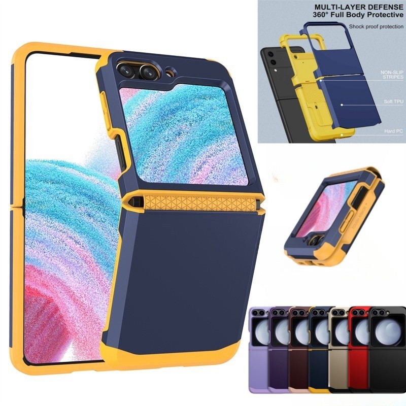 Caixa Resistente À Prova De Choque Samsung Galaxy Z Flip 6 5 4/3 Proteção Da Dob