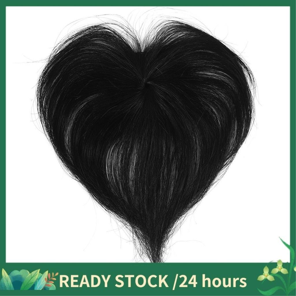 Peruca De Cabelo Humano Com Bangs Aumentar A Quantidade No Topo Da Cabeça Para Cobrir Peça Branco