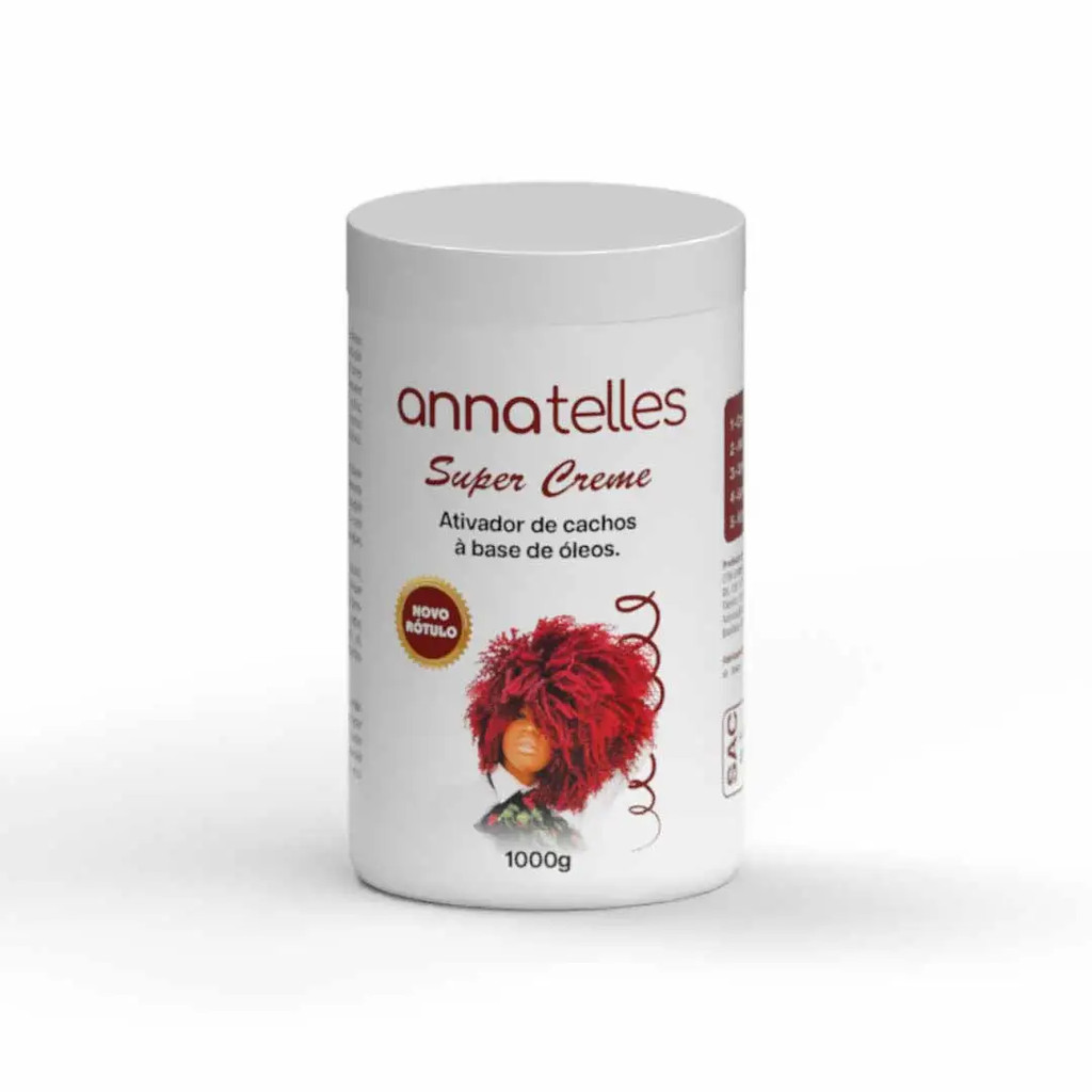 Super Creme Para Pentear Ativador de Cachos Anna Telles 1kg em Oferta na Shopee