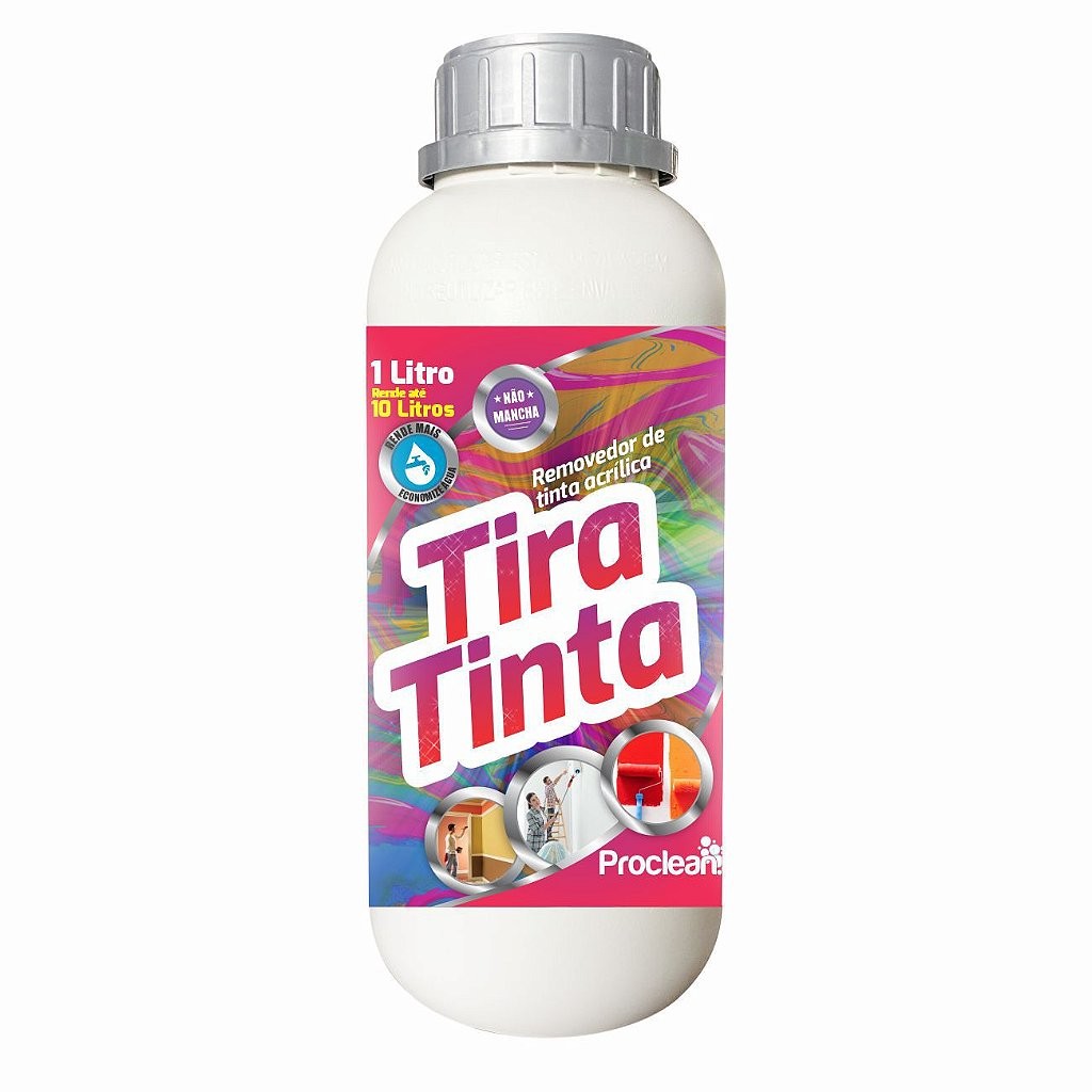 tira tinta acrílica 1 litro remove manchas  com facilidade em Oferta na Shopee