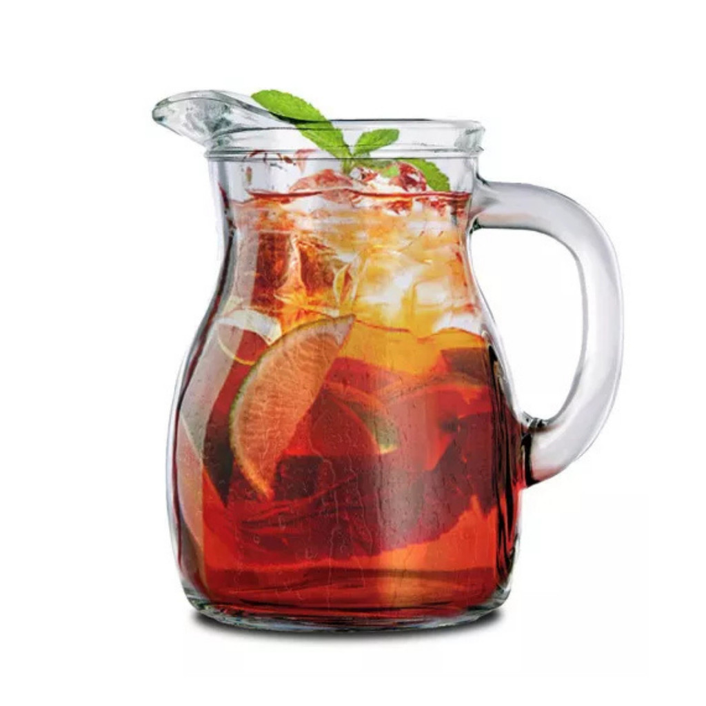 Jarra Suco Água De Vidro Transparente com Alça 500 ML Bistrot Brocca Bormioli Rocco 500 ML