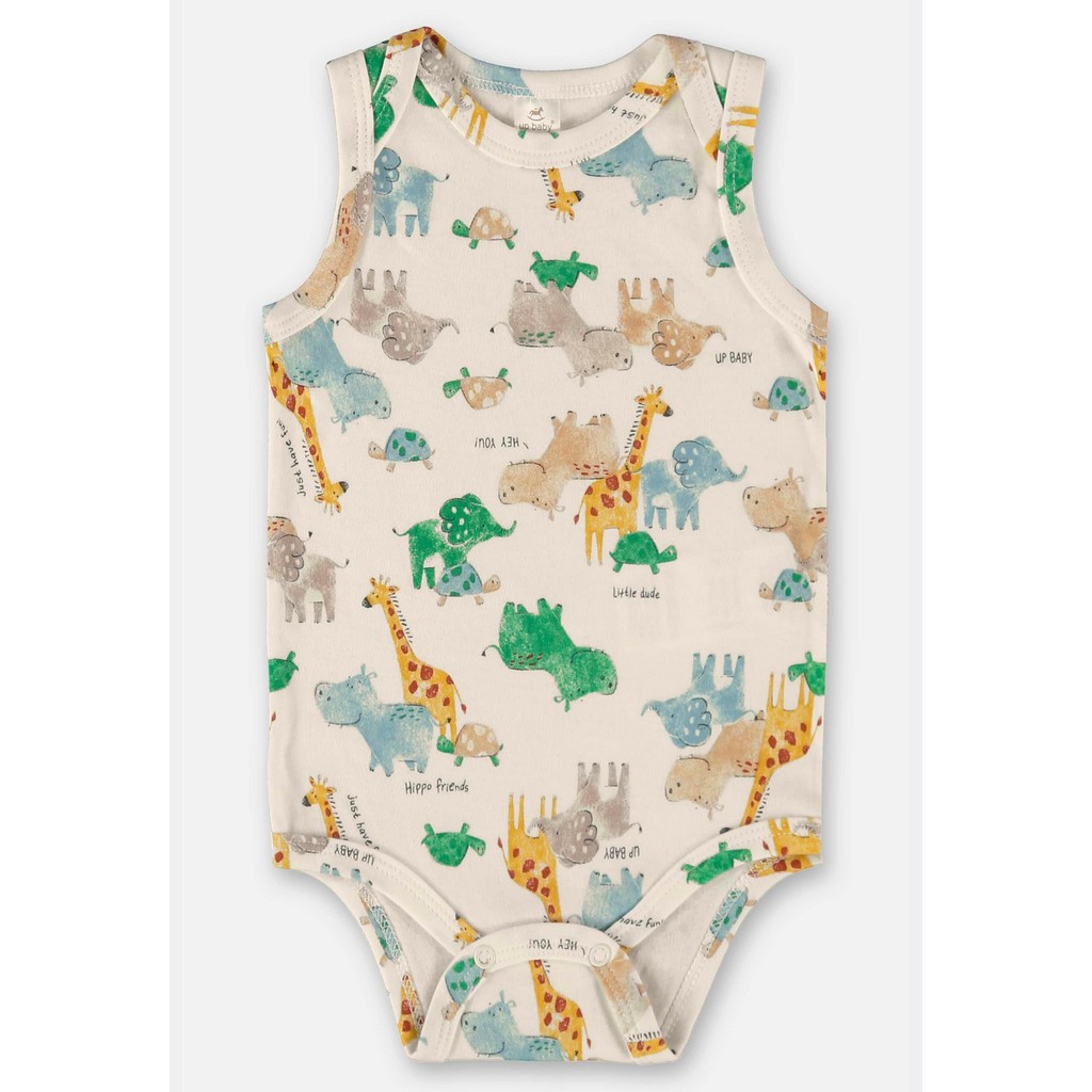 Body Regata para Bebê Menino em Suedine Up Baby - Baby & Kids Fashion