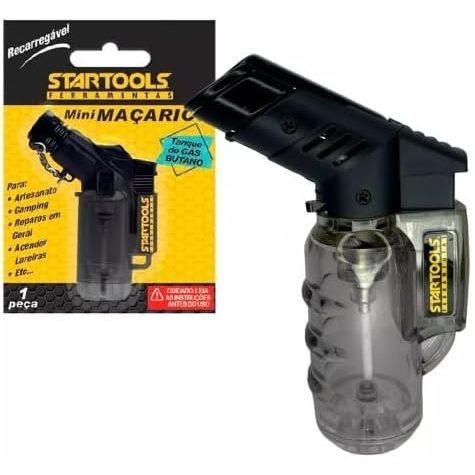 Maçarico Isqueiro Mini Portátil Cozinha Refil Recarregável - Startools - PRODUTO NÃO VAI COM O GAS