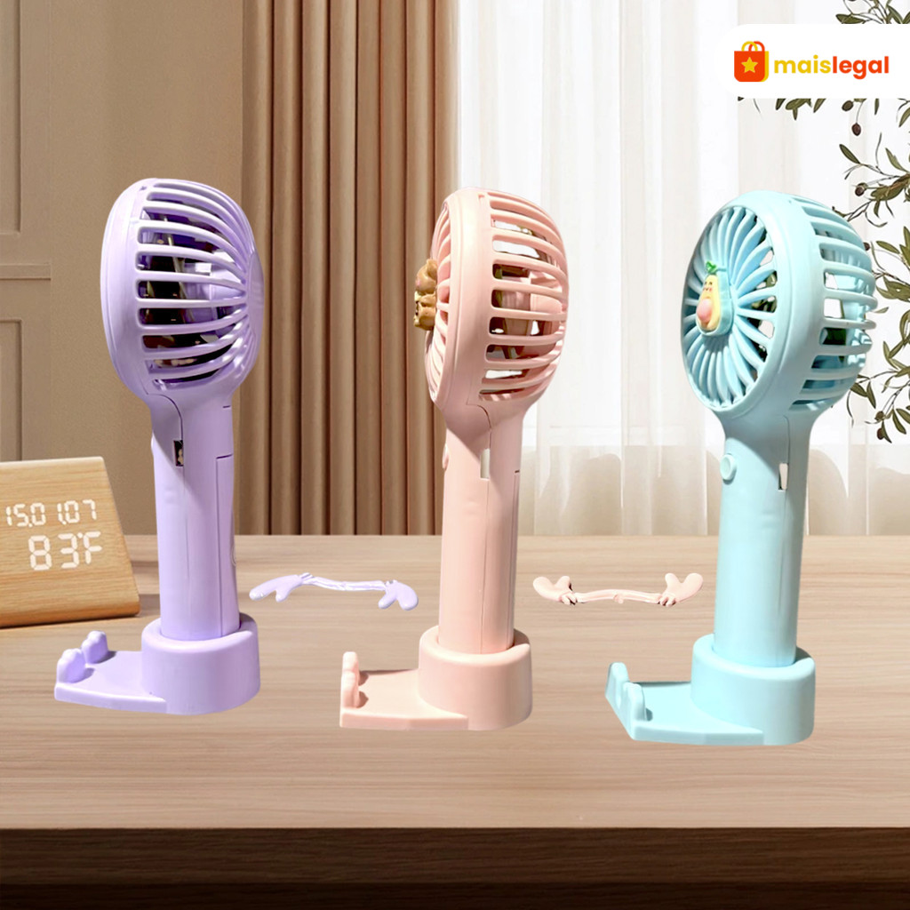 O Adorável Ventilador Portátil É Altamente E Pode Ser Ajustado Facilmente Na Sua Bolsa .