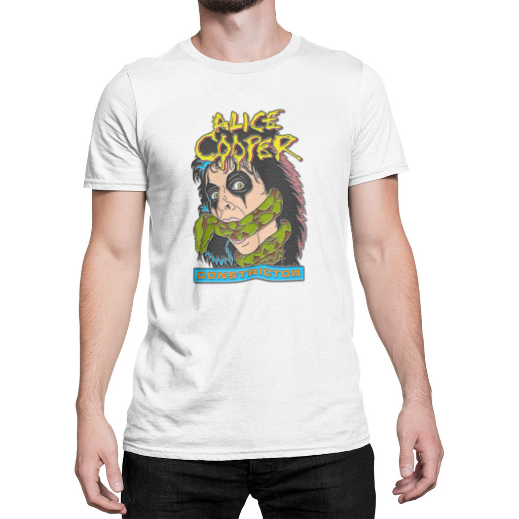 Camiseta Camisa Alice Cooper Logo Banda Rock Constrictor