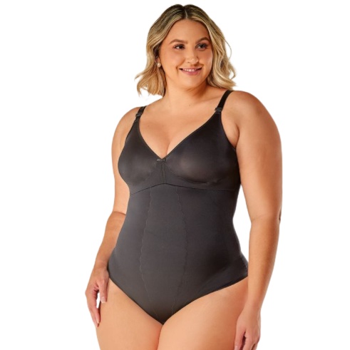 Body Modelador Plus Size Sem Bojo Vi Lingerie