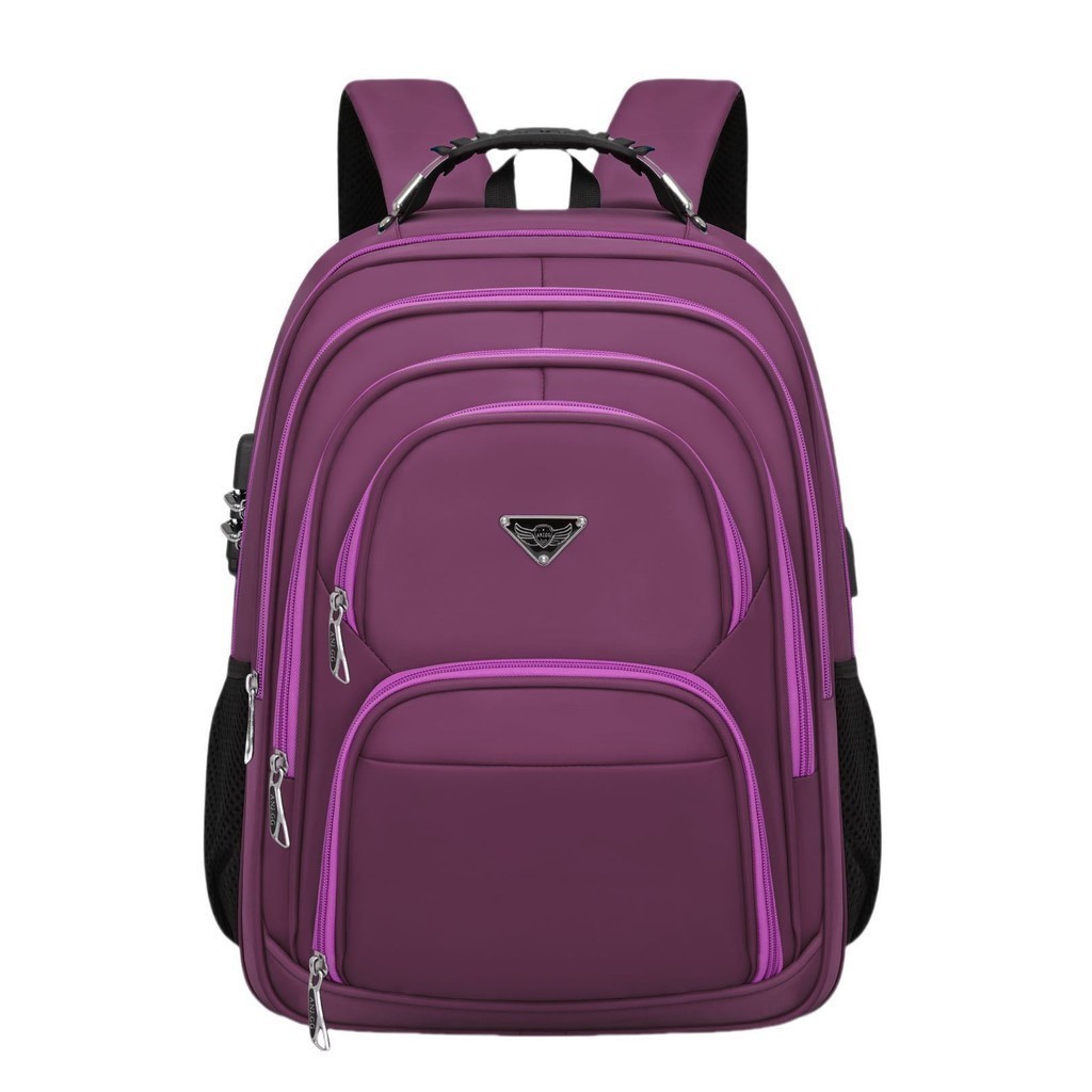 Mochila para laptop resistente reforçada com escola executiva grande unissex