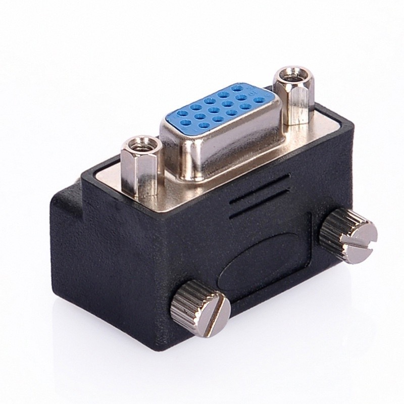 Adaptador Vga M/F 90 Graus 15 Pinos para PC/Notebook - detalhe