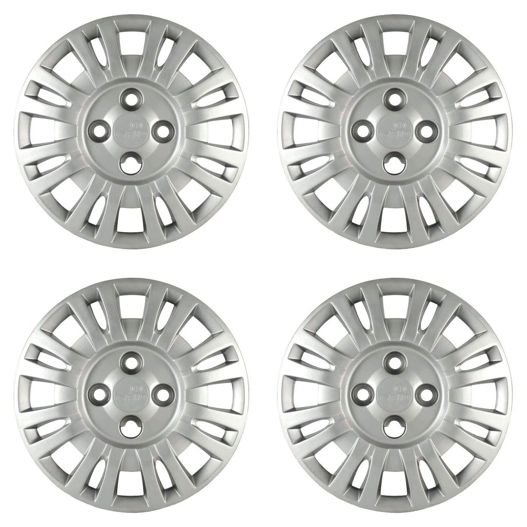 Calota Aro 13" cor Prata Modelo Uno Fire 2004/2005 (Jogo c/ 4 Calotas) Grid - 054CB-PTA-E em Oferta na Shopee