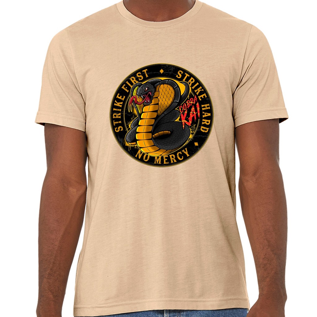 Camiseta Cobra K Estilo Seriado em DTF Estampa Unissex Camisa de Algodão Blusa Casual Leve