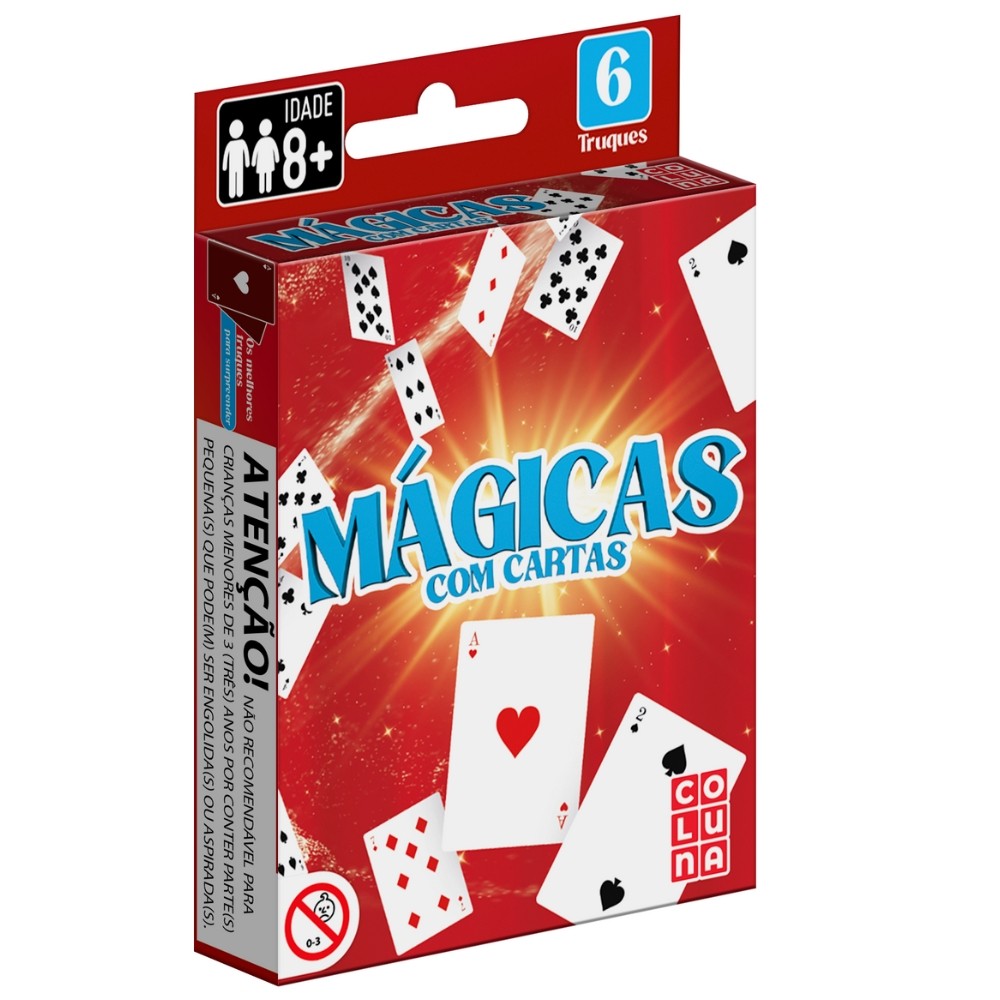 JOGO MÁGICAS COM 56 CARTAS COLUNA TRUQUES MÁGICO BARALHO MESTRE DIVERSÃO BRINQUEDO ESTRATÉGIA NAIPES - Hobbies & Collections