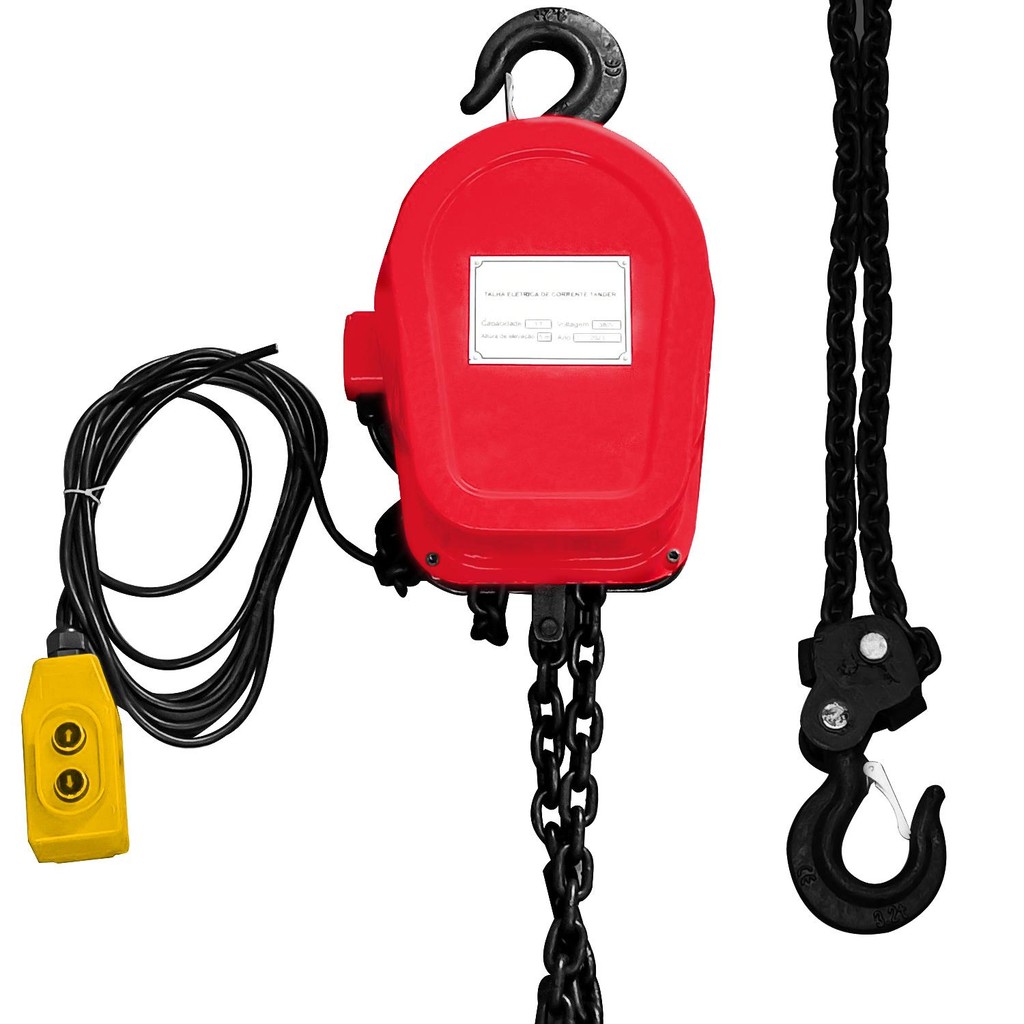 Talha Elétrica de Corrente 5 Ton x 5 Metros Trifásico em Oferta na Shopee