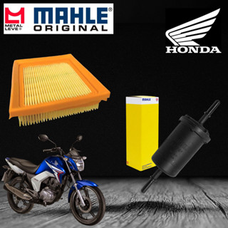 Filtro Ar Elemento Modelo Original Honda + Filtro Combustível Metal Leve KL741 - Titan Fan 150 MIX - Xre 190 Bros em Oferta na Shopee