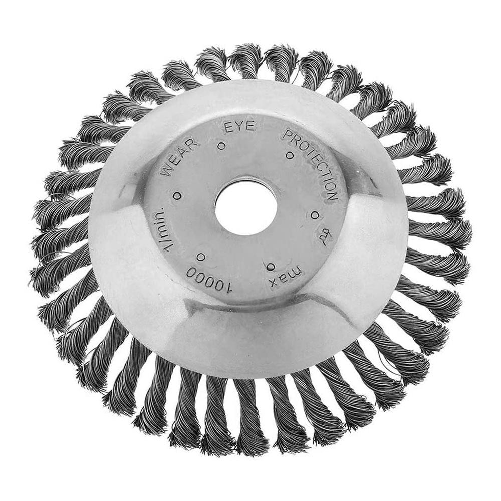 Escova De Aço 152mm Para Roçadeira Gasolina 33cc 43cc 52cc
