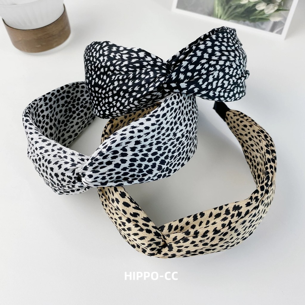 Tiara de onca faixa de Cabelo Tecido Animal Print em Oferta na Shopee