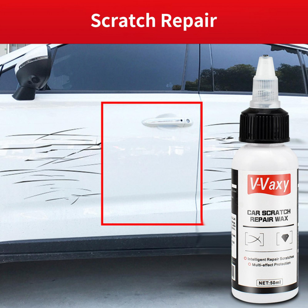 50ml V-Vaxy Cera De Reparo De Arranhões De Carro Removedor Composto De Polimento De Pintura Automática Reparação Brilho 