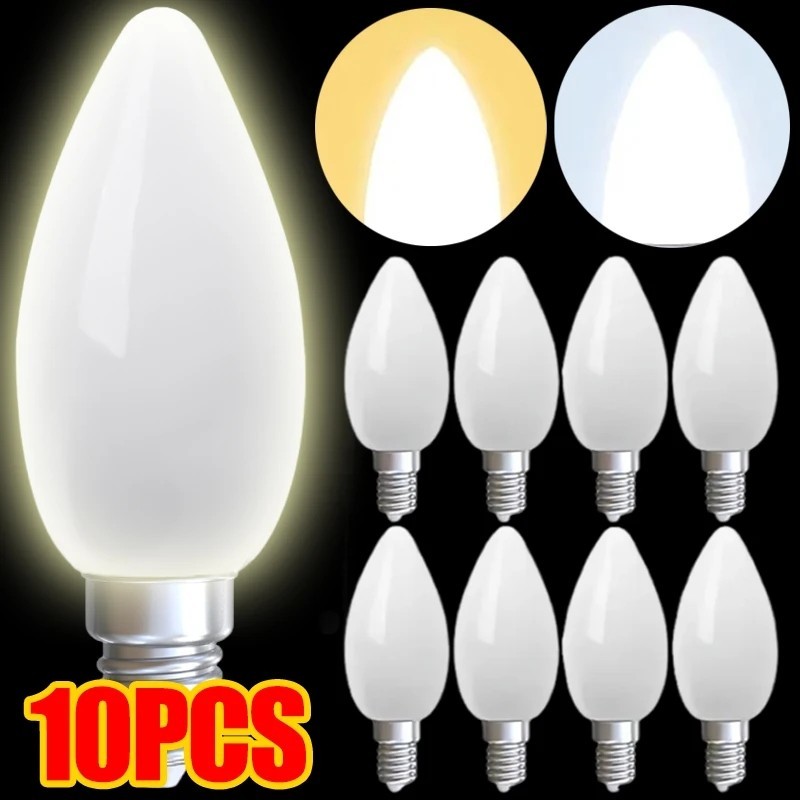 10/1Pcs Mini Lâmpada LED E14 E12 Para Frigorífico Substituição De Halógena De Parafuso Gabinete De Exposição De em Oferta na Shopee