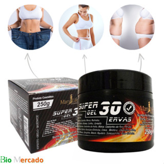1 Super Gel 30 Ervas Mary Life Pote 250g - Original em Oferta na Shopee
