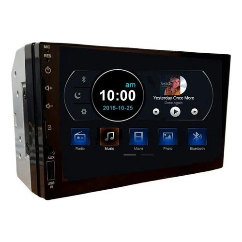 Aparelho Central Multimídia Bluetooth Mp5 2 Din 7 Polegadas