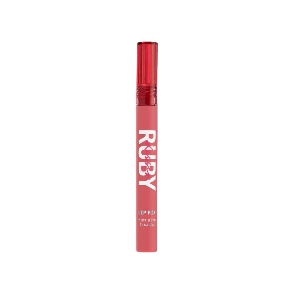 Batom Ruby Kisses Lip Fix Tint Alta Fixação Blueberry Pie em Oferta na Shopee