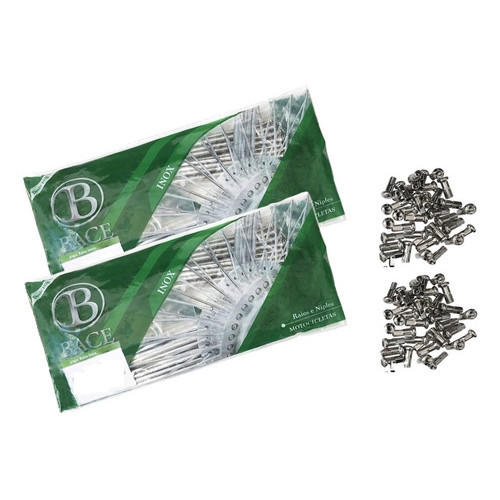 Jogo Raio Inox 4mm Bace Dianteiro + Traseiro Shadow 600
