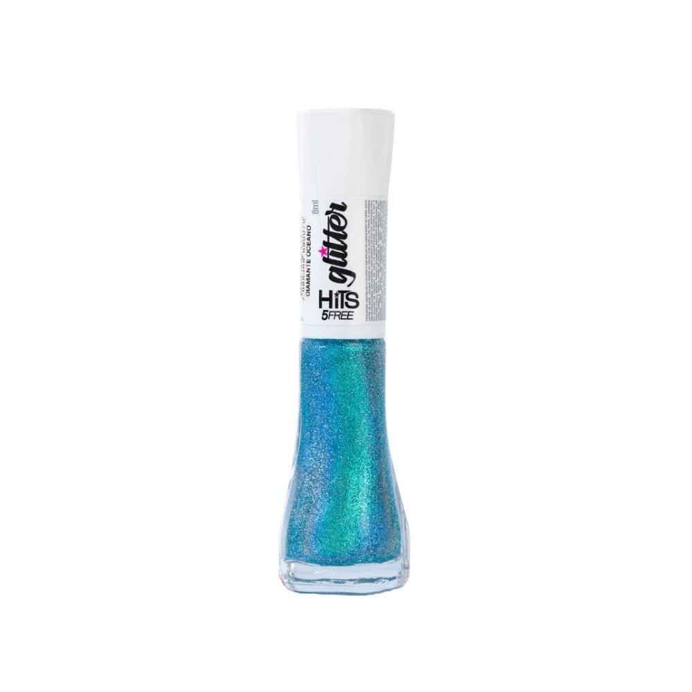 Esmalte Glitter 5Free Diamante Multichrome Oceano Hits 8ml em Oferta na Shopee