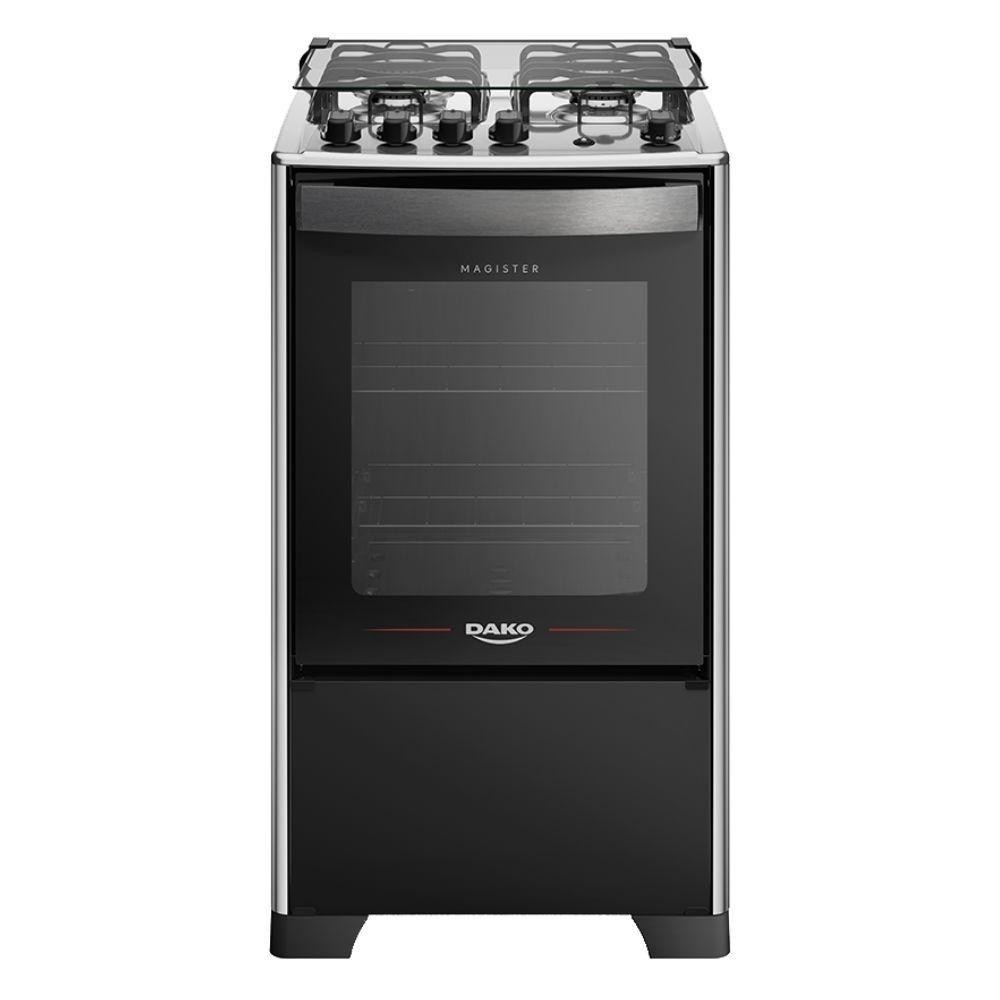 Fogão 4 Bocas Dako Automático Magister Preto - Home Appliances