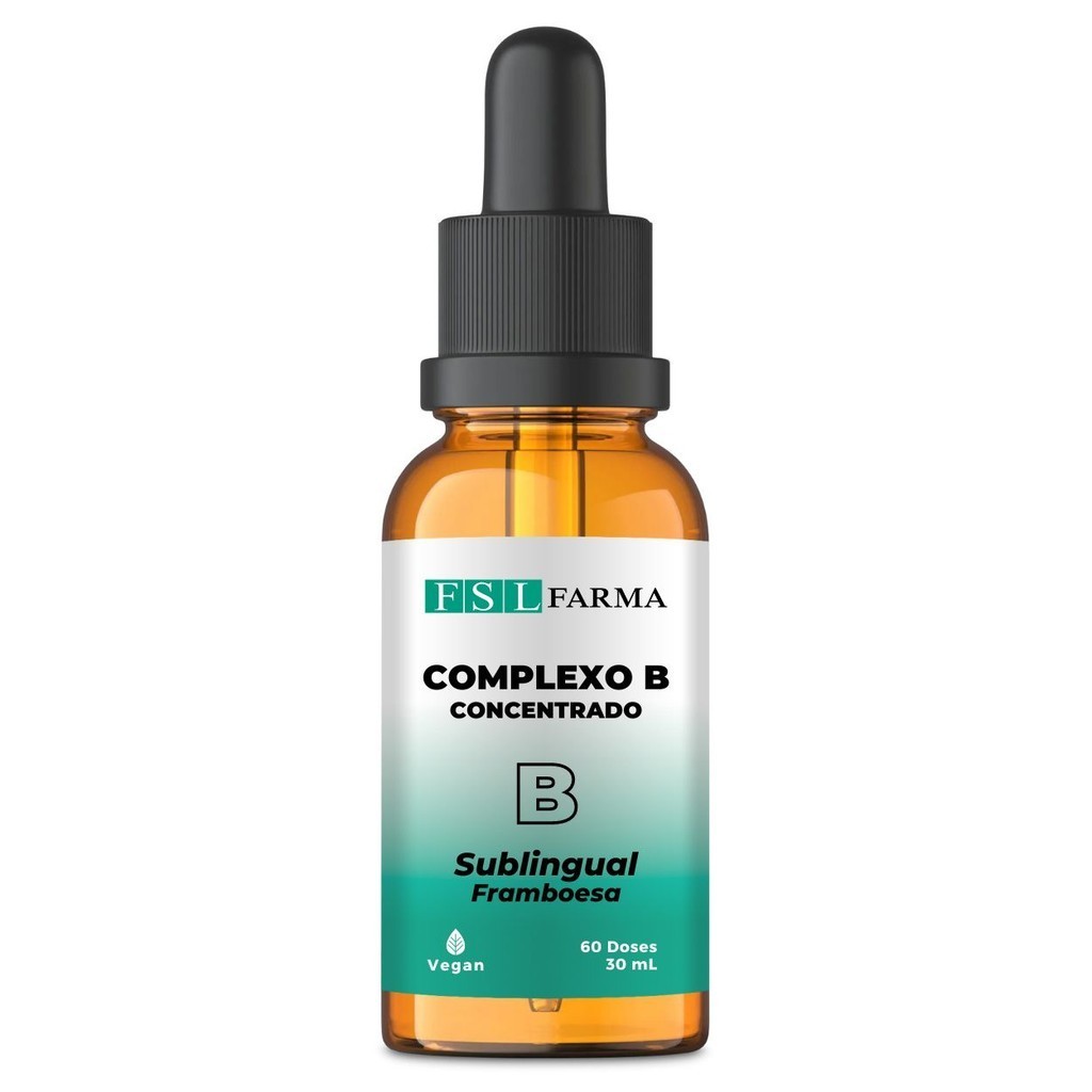 Complexo B Concentrado Sublingual Gotas Vegan 60 Doses 30ml - TC
